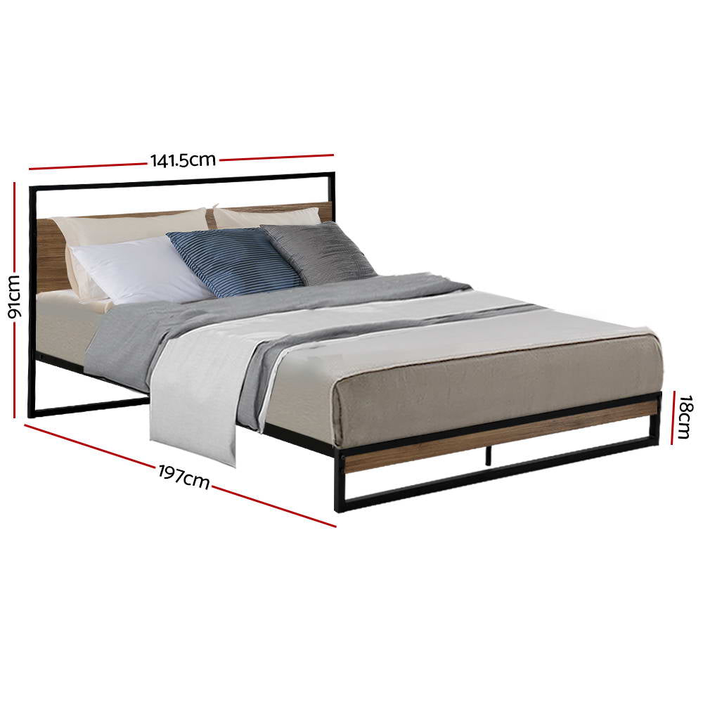 Artiss Bed Frame Double Size Metal Frame DANE