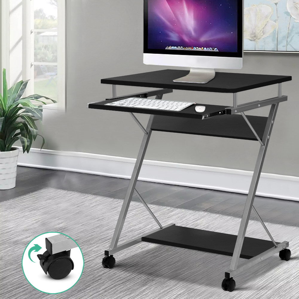 Artiss Computer Desk Keyboard Tray Shelf Black 60CM