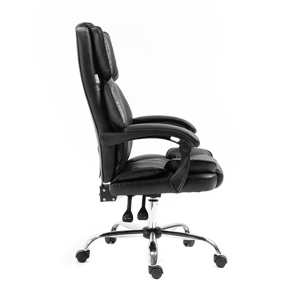 Artiss Executive Office Chair Leather Recliner Black