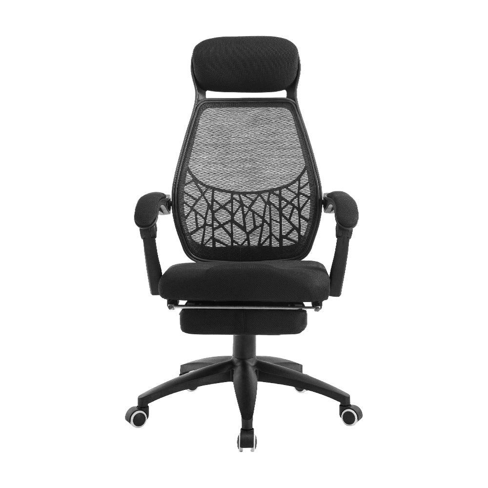 Artiss Mesh Office Chair Recliner Black