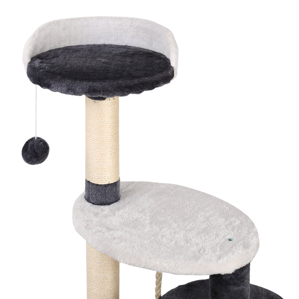 i.Pet Cat Tree 112cm Tower Scratching Post Scratcher Wood Condo House Furniture