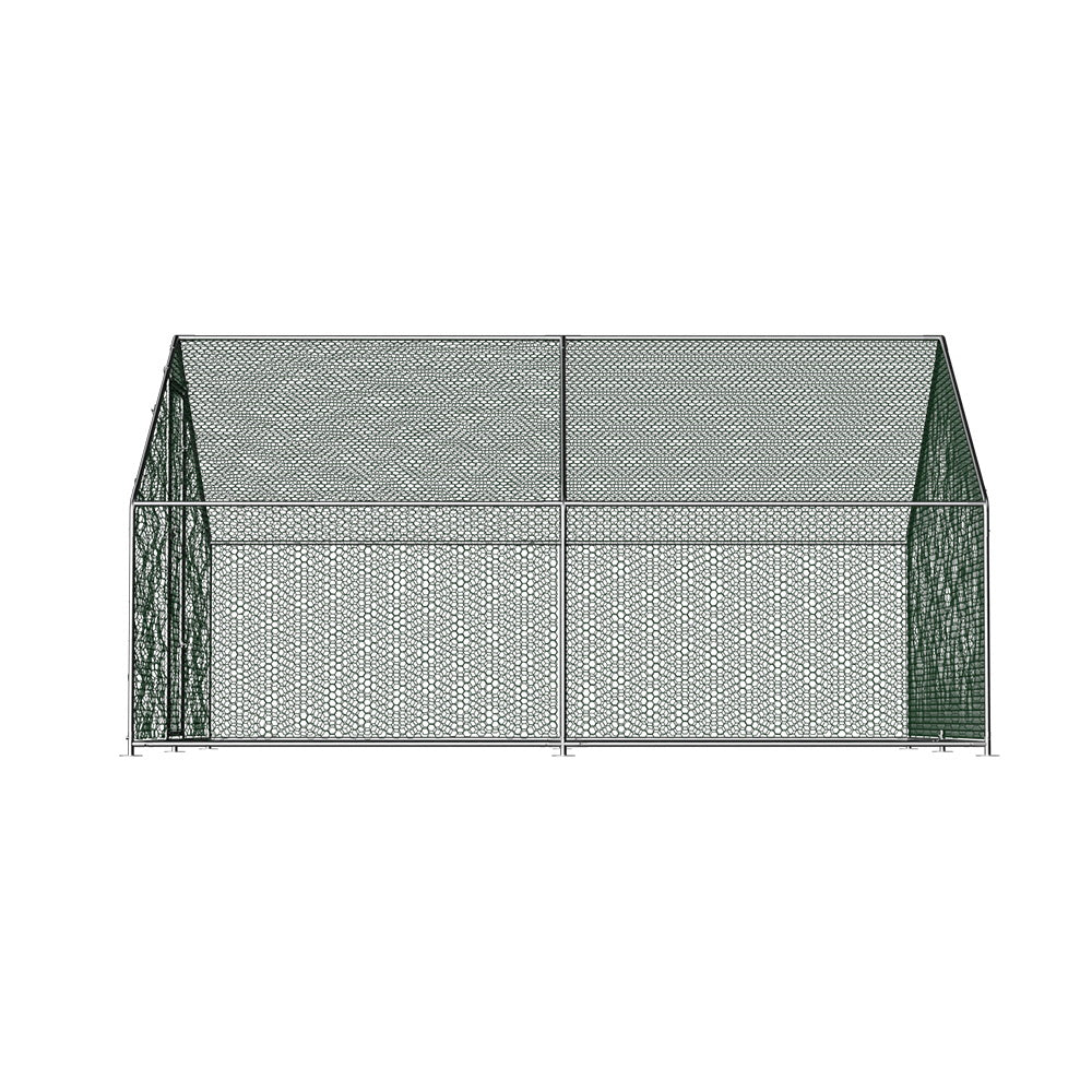 i.Pet Chicken Coop Cage 3x4x2m Galvanised Steel