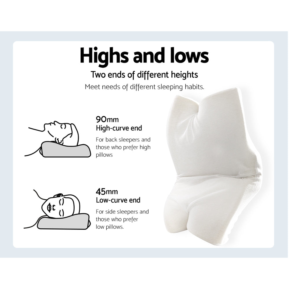 Giselle Bedding Memory Foam Contour Pillow