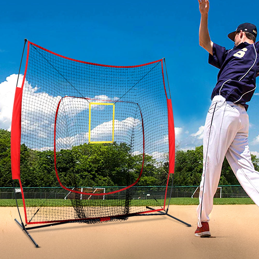 Everfit 7ft Baseball Net Pitching Kit with Stand Softball�Training Aid Sports