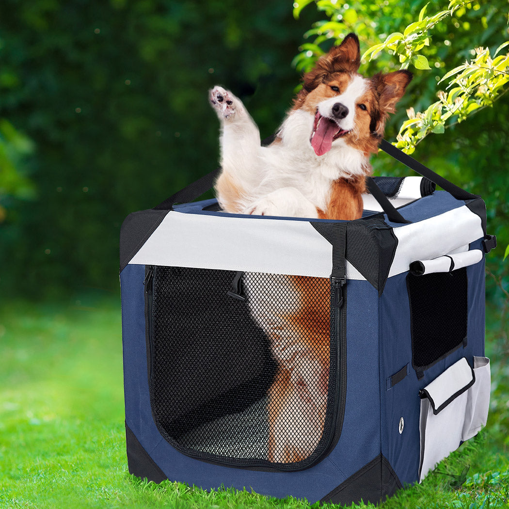 Pet Carrier Bag Dog Puppy Spacious Outdoor Travel Hand Portable Crate 2XL