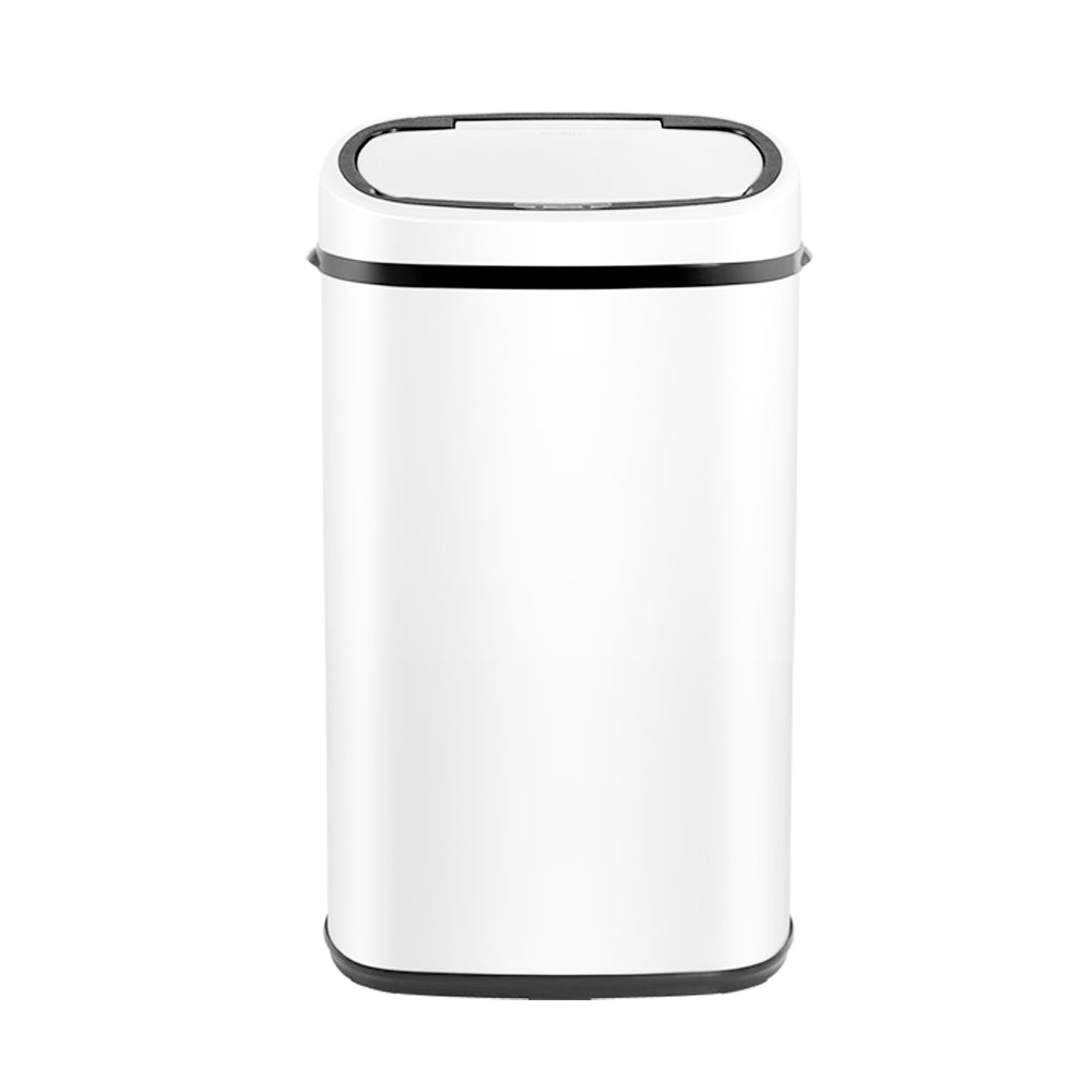 Devanti 58L Motion Sensor Bin Rubbish Automatic White