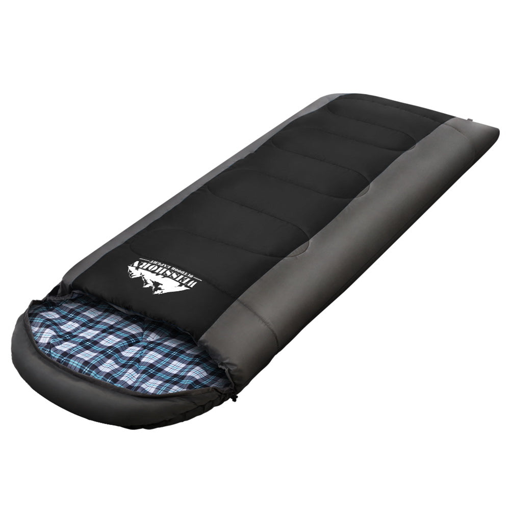 Weisshorn Sleeping Bag Single Thermal Camping Hiking Tent Black� -20�C