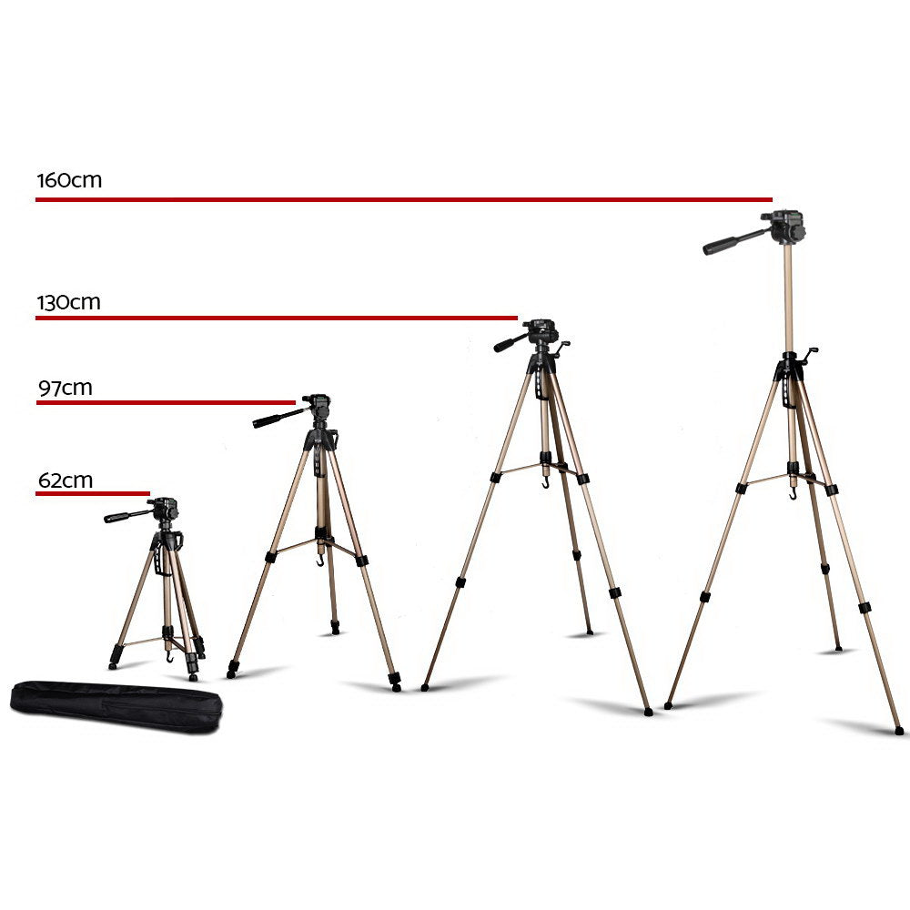 Weifeng Professional Camera Tripod Monopod Stand DSLR Pan Head Mount Flexible