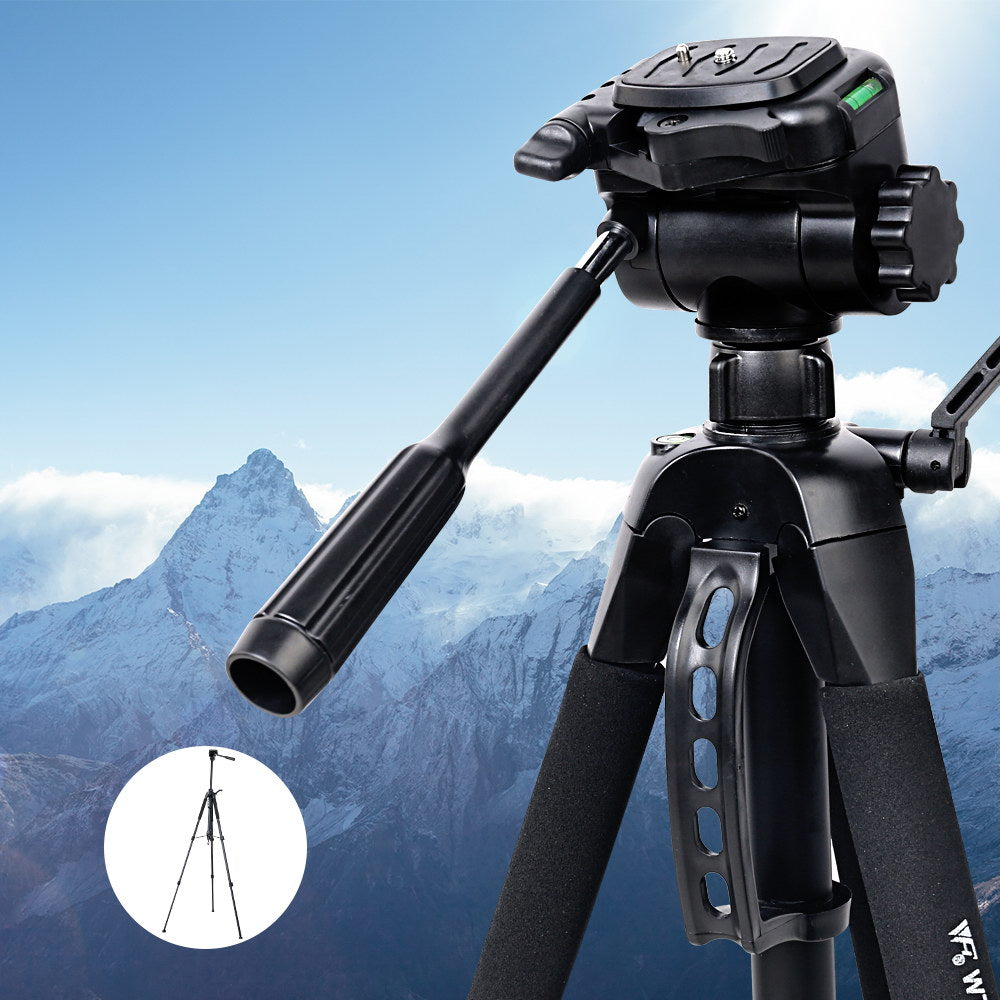 Weifeng Professional Camera Tripod Monopod Stand DSLR Pan Head Mount Flexible