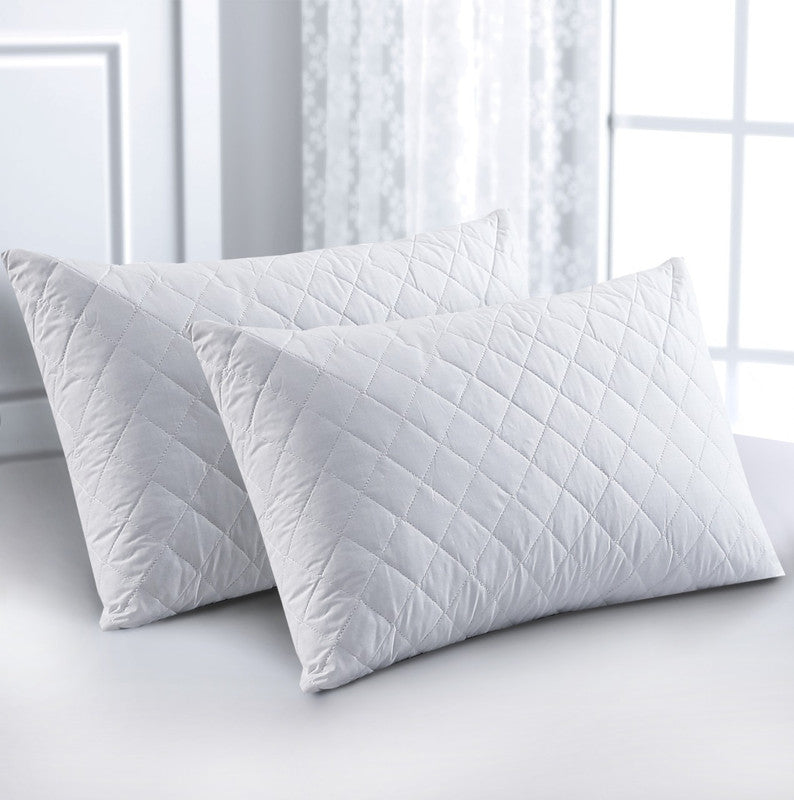 Elan Linen 100% Cotton Quilted Fully Fitted 50cm Deep Double Size Waterproof Mattress Protector