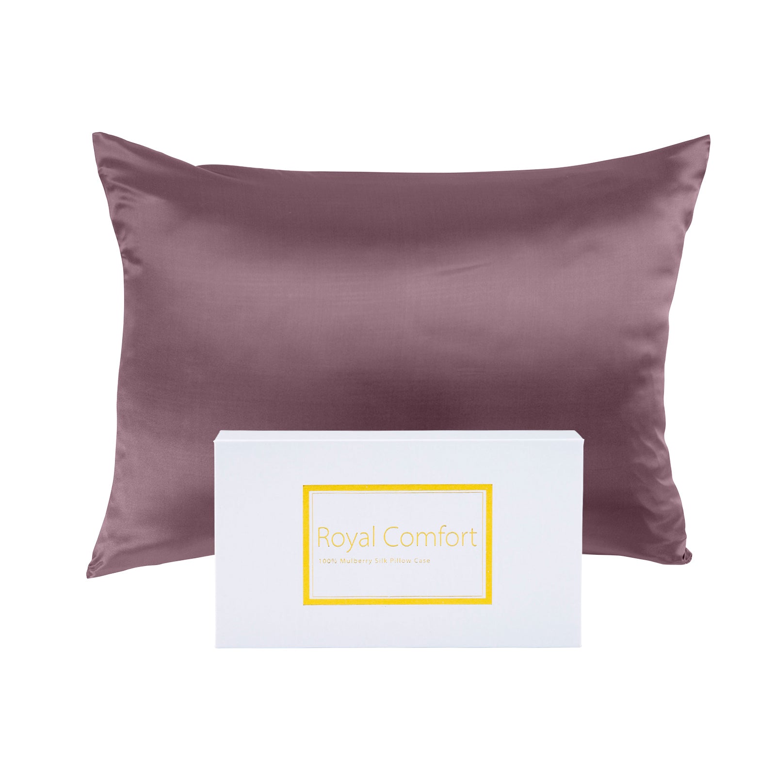 Royal Comfort Pure Silk Pillow Case 100% Mulberry Hypoallergenic Pillowcase Malaga Wine 51 x 76 cm