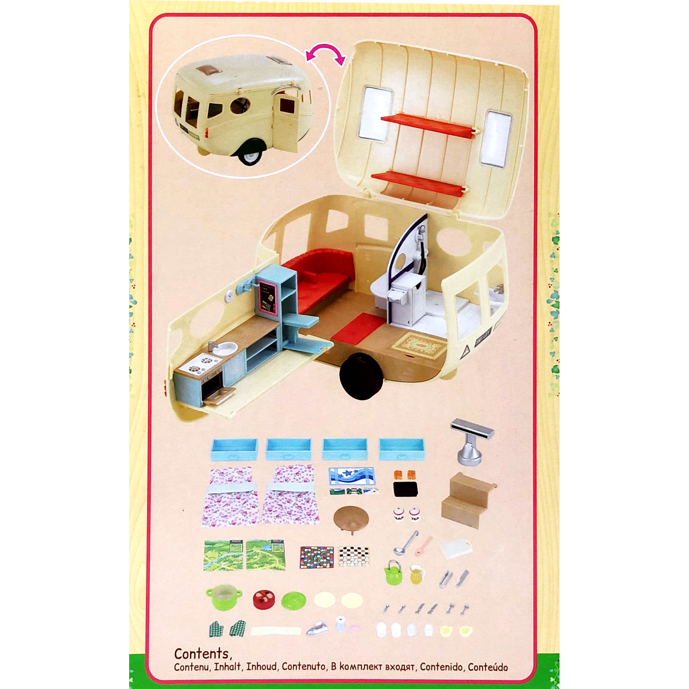 Sylvanian Families Famliy Cruising Car & Caravan Bundle Pack 5448 5045