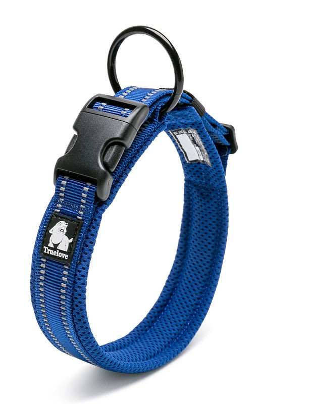 Heavy Duty Reflective Collar Royal Blue M