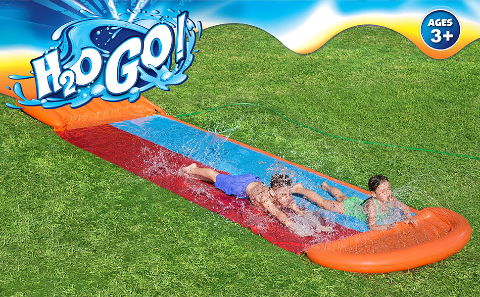 Bestway Kids H20GO Double Water Slide with Ramp - 18'/5.49m