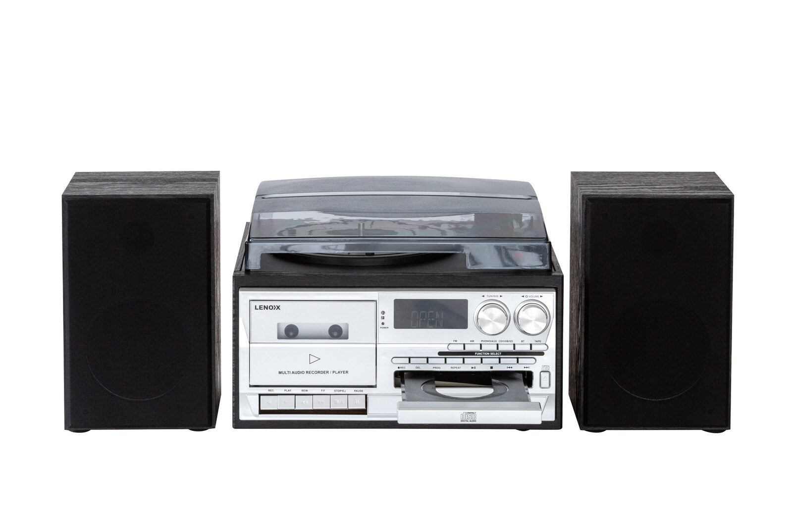 Audio Home Entertainment System (Black) CDs, Vinyl, Bluetooth & More