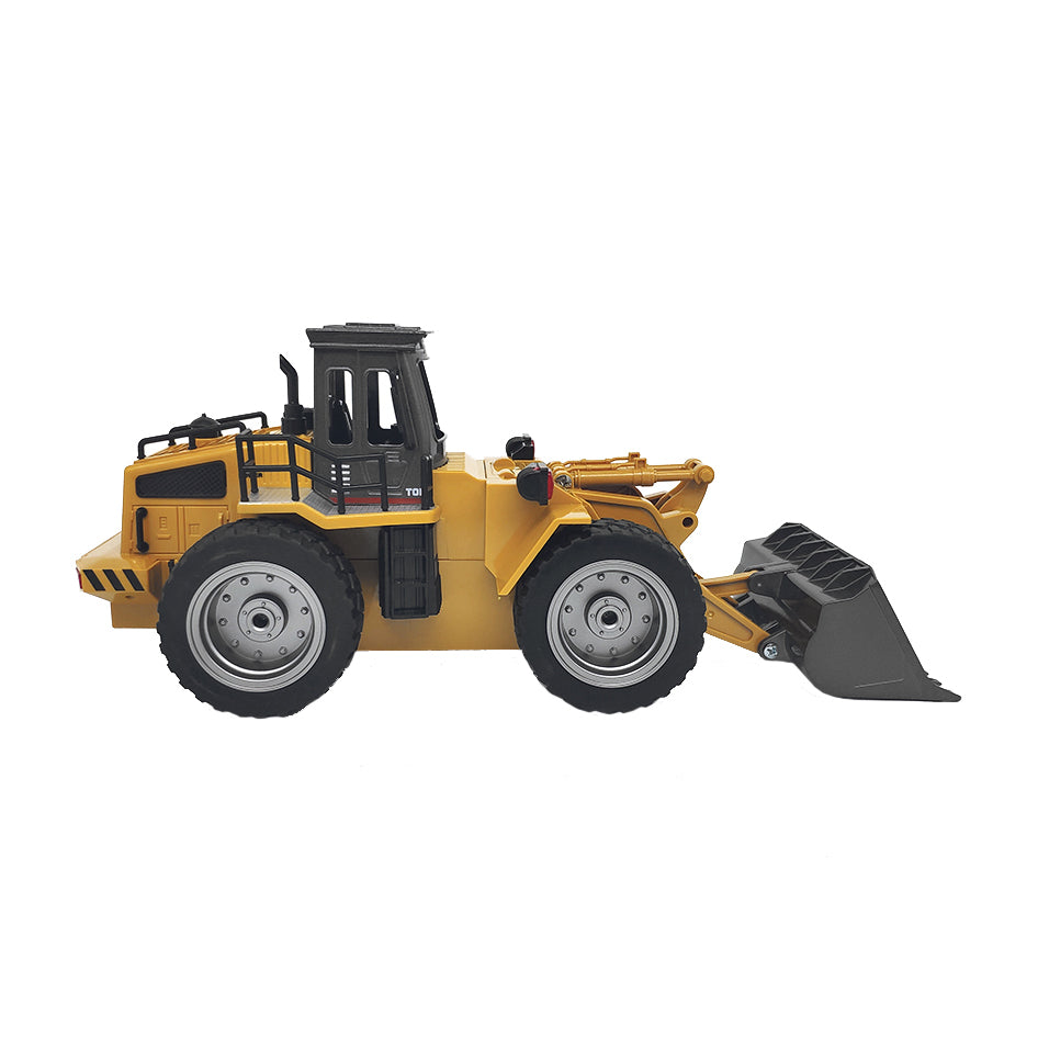 Remote Control Model Bulldozer Truck (Yellow), Driving Cab and Scoop