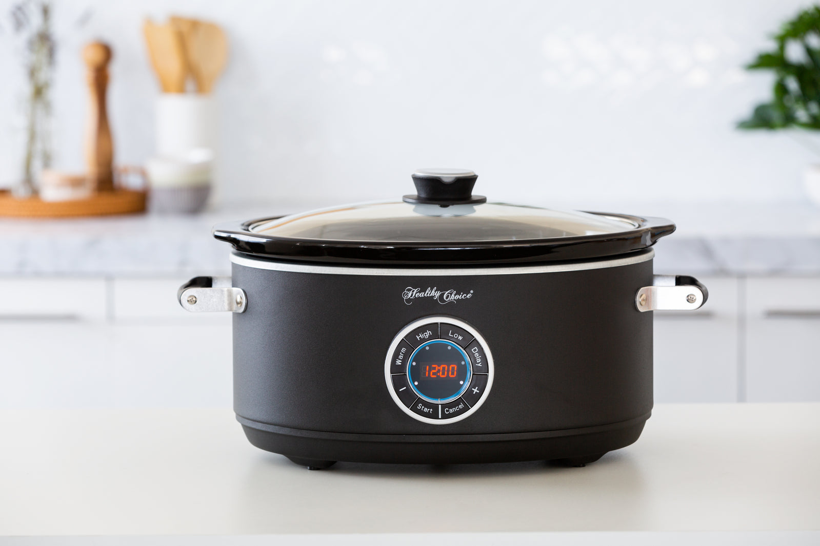 6.5L Digital Slow Cooker w/ Ceramic Pot, 300W, LED, 3 Programs