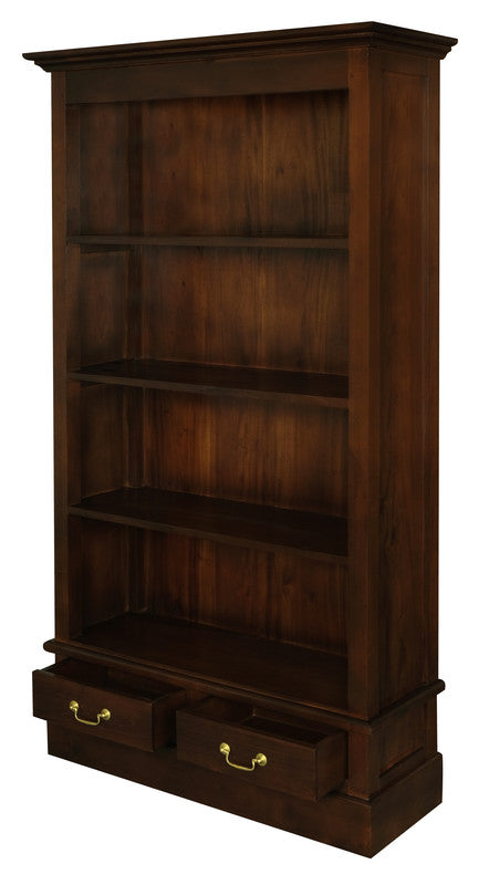 Tasmania 2 Drawer Bookcase (Mahogany)