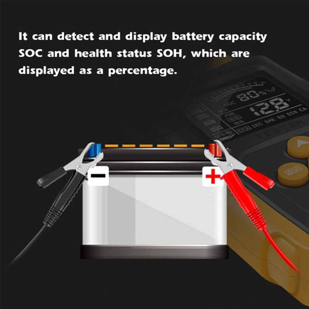 12V 24V Car battery tester LCD Battery Analyzer Test Tool For Car Truck