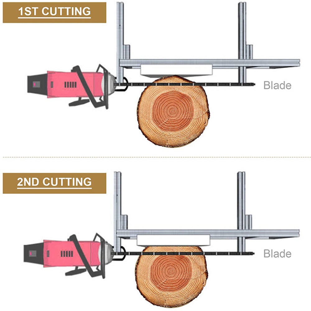 Chainsaw Mill For Saws 14"-36" Bar Furniture Making Wood Cutting Aluminum Steel