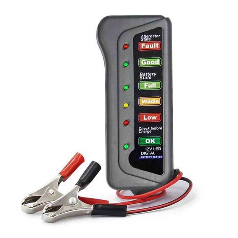 Car Battery Tester Automotive 12V Digital Testing Tool Voltage Analyzer Checker