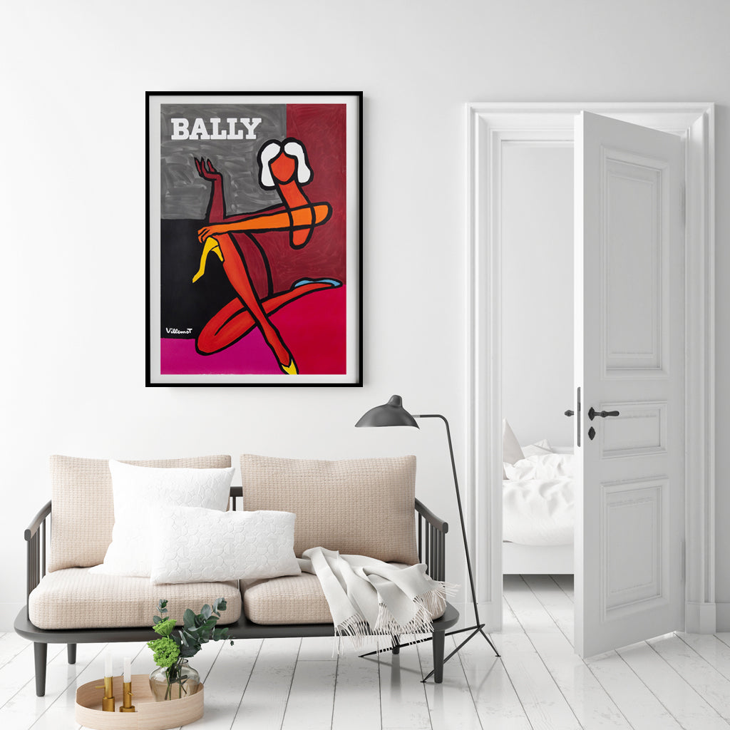 70cmx100cm Fashion Woman Black Frame Canvas Wall Art