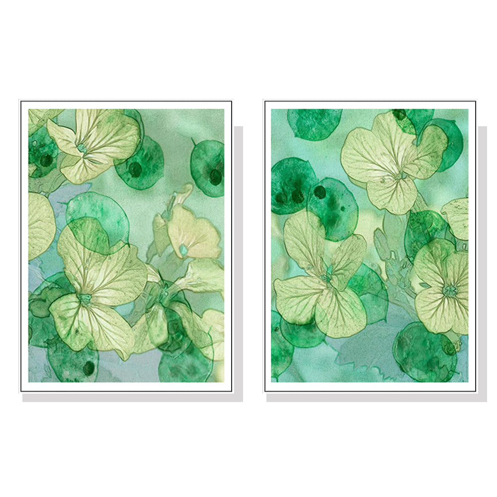 70cmx100cm Zanzibar Gem 2 Sets White Frame Canvas Wall Art