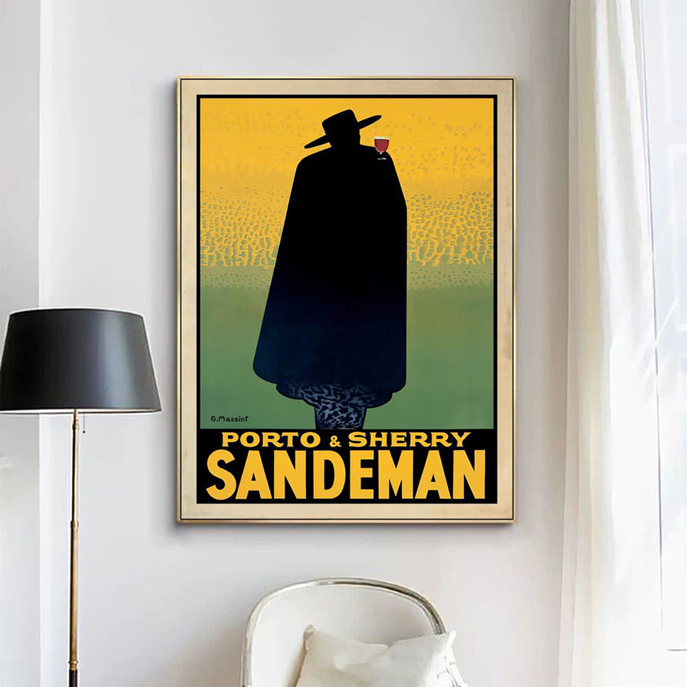 80cmx120cm Sandeman Gold Frame Canvas Wall Art