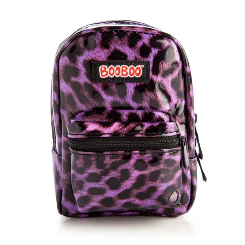 Purple Leopard Print BooBoo Backpack Mini