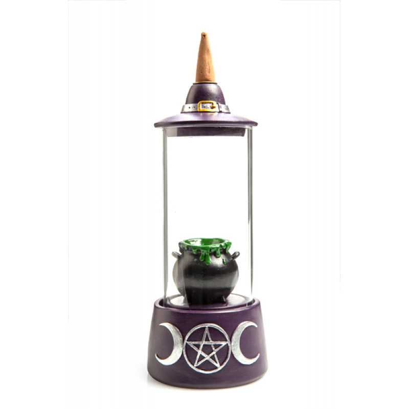 Cauldron Glass Case LED Backflow Incense Burner