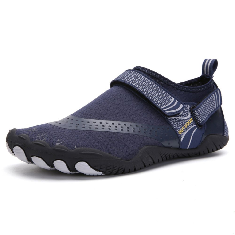 Men Women Water Shoes Barefoot Quick Dry Aqua Sports Shoes - Blue Size EU37 = US4