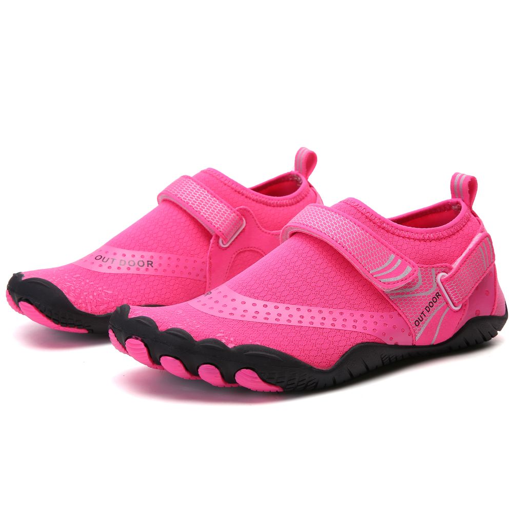 Women Water Shoes Barefoot Quick Dry Aqua Sports Shoes - Pink Size EU38 = US5