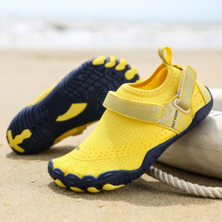 Women Water Shoes Barefoot Quick Dry Aqua Sports Shoes - Yellow Size EU39 = US6