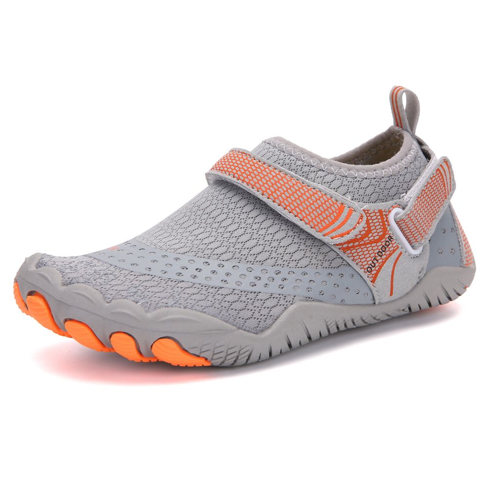 Kids Water Shoes Barefoot Quick Dry Aqua Sports Shoes Boys Girls - Grey Size Bigkid US3 = EU34