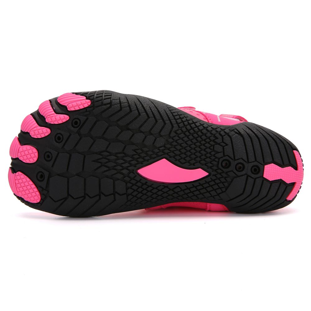 Kids Water Shoes Barefoot Quick Dry Aqua Sports Shoes Boys Girls - Pink Size Bigkid US4 = EU36