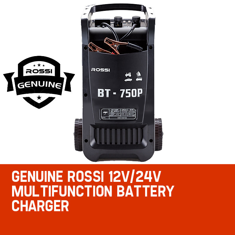 ROSSI Car Battery Charger 750A 12v/24v Jump Starter ATV Boat Truck Tractor