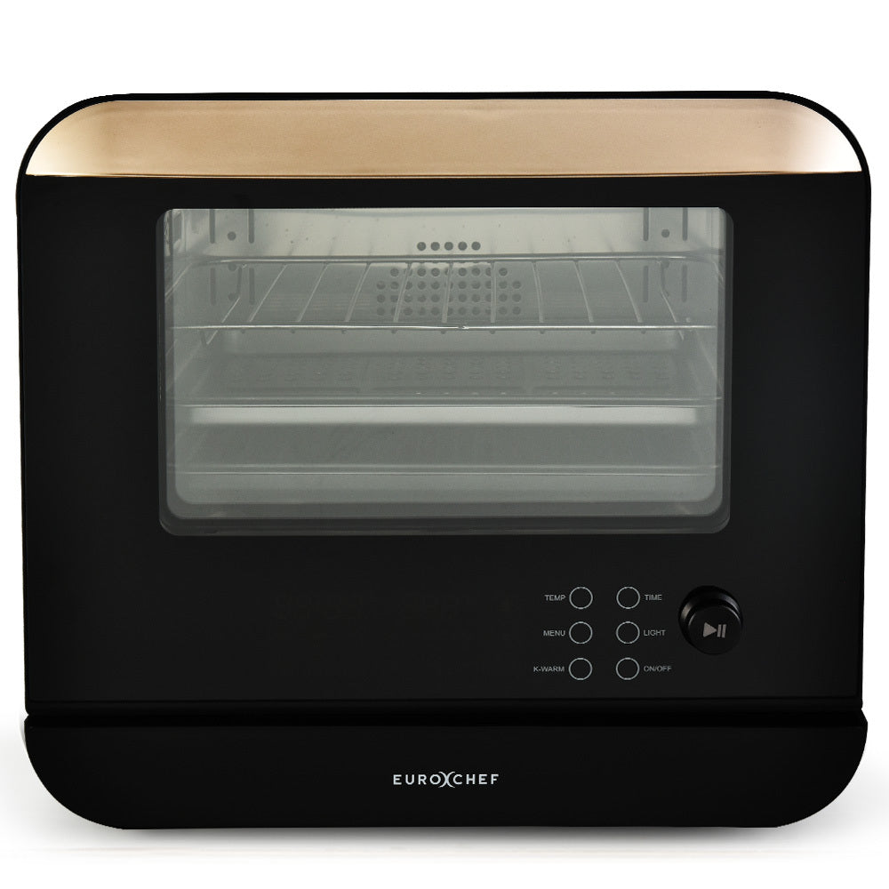 EUROCHEF 18L 9-in-1 Combi Steam Oven and Air Fryer, Black