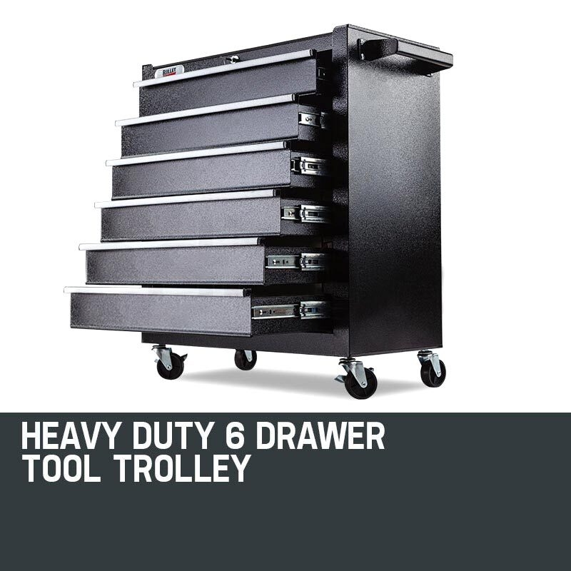 BULLET 6 Drawer Tool Box Cabinet Trolley Garage Toolbox Storage Mechanic Chest