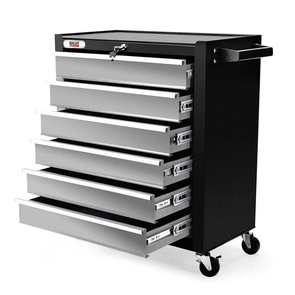 BULLET 6 Drawer Tool Box Cabinet Trolley Garage Toolbox Storage Mechanic Chest