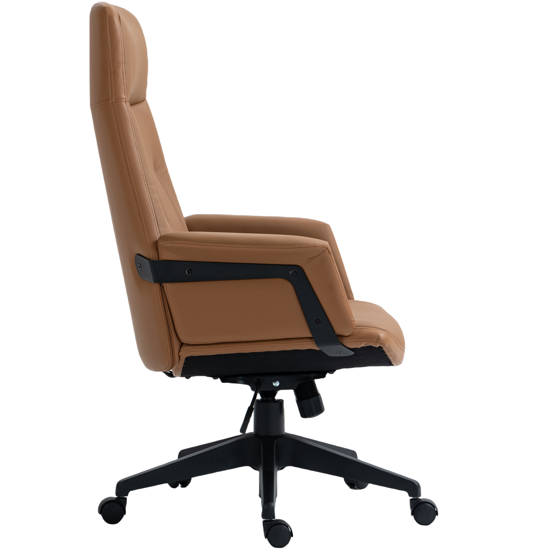 High Back Office Chair -Light Brown