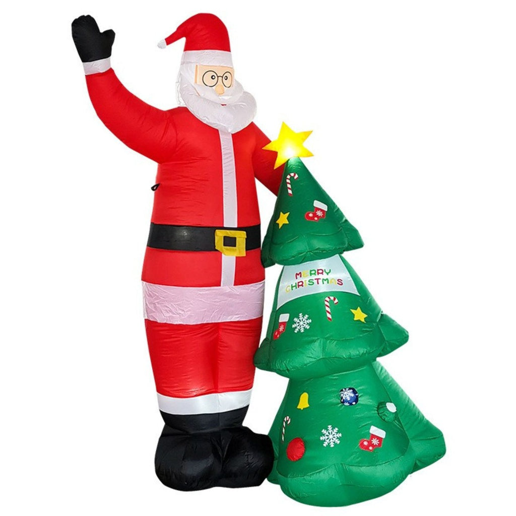 Festiss 2.5m Santa and Christmas Tree Christmas Inflatable with LED FS-INF-01