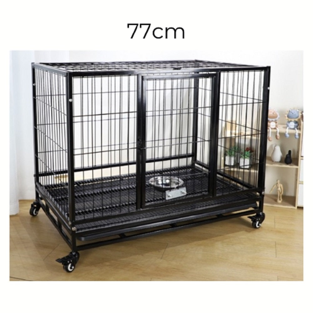 Floofi Dog Cage 32" (with wheels) FI-PC-130-XD