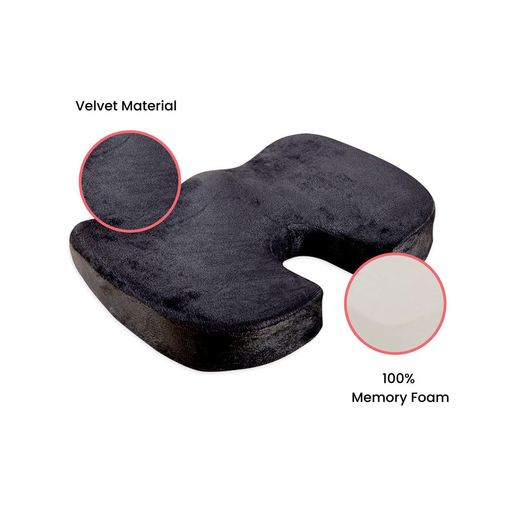 GOMINIMO Memory Foam Seat U Shape Black