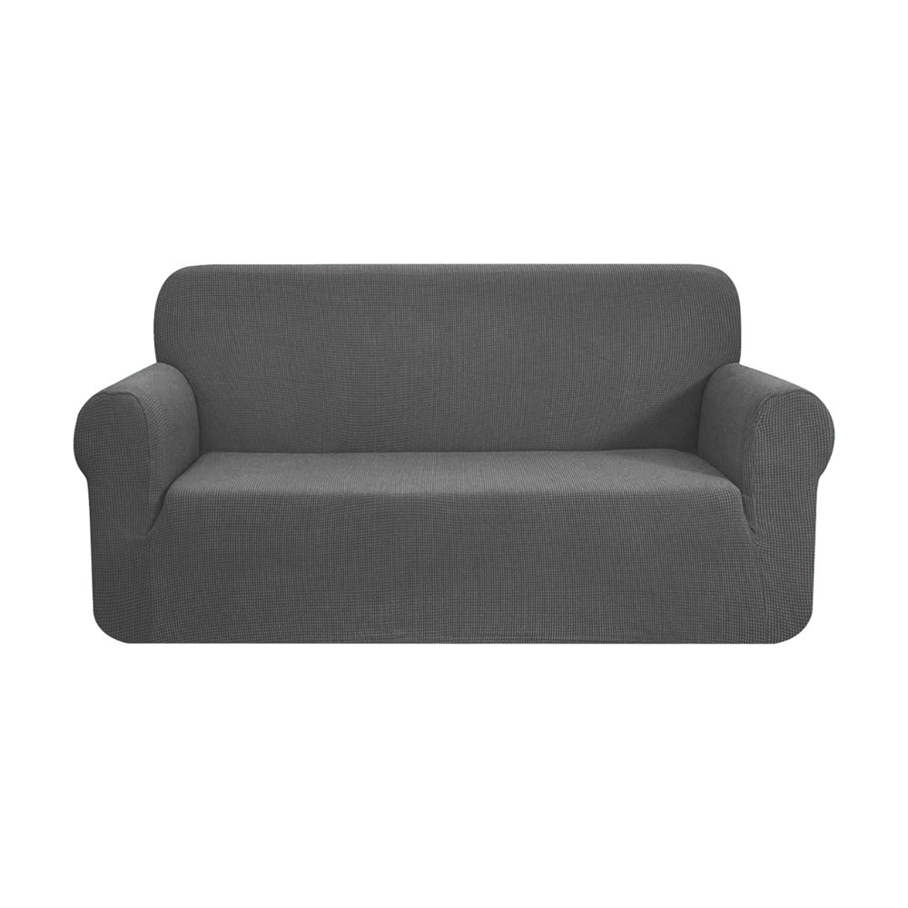 GOMINIMO Velvet Sofa Cover 3 Seater (Grey) HM-SF-106-RD