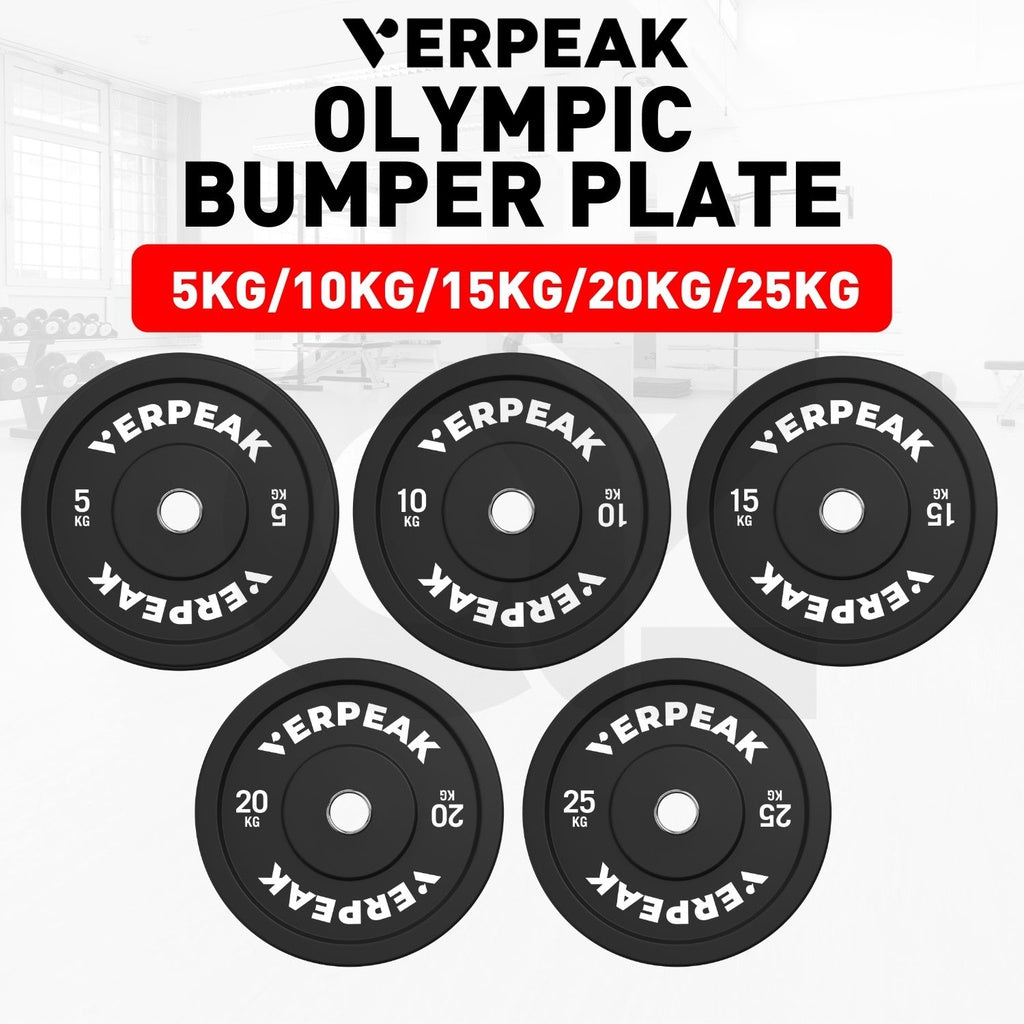 VERPEAK Black Bumper weight plates-Olympic (15kgx1) VP-WP-102-FP / VP-WP-102-LX