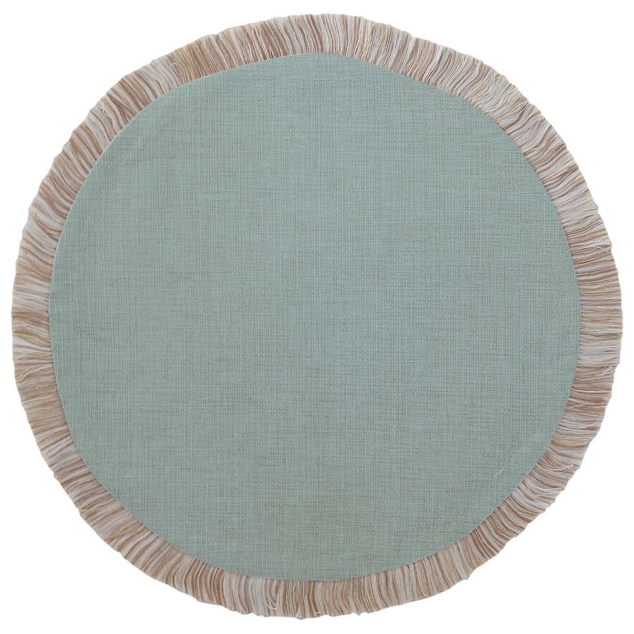 Round Placemat-Solid-Seafoam-40cm