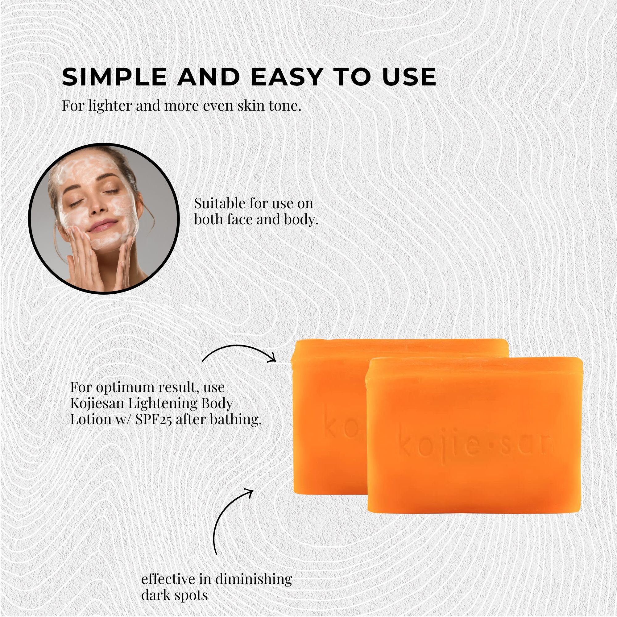 1x 135g Kojie San Soap Bar - Skin Lightening Kojic Acid Natural Original