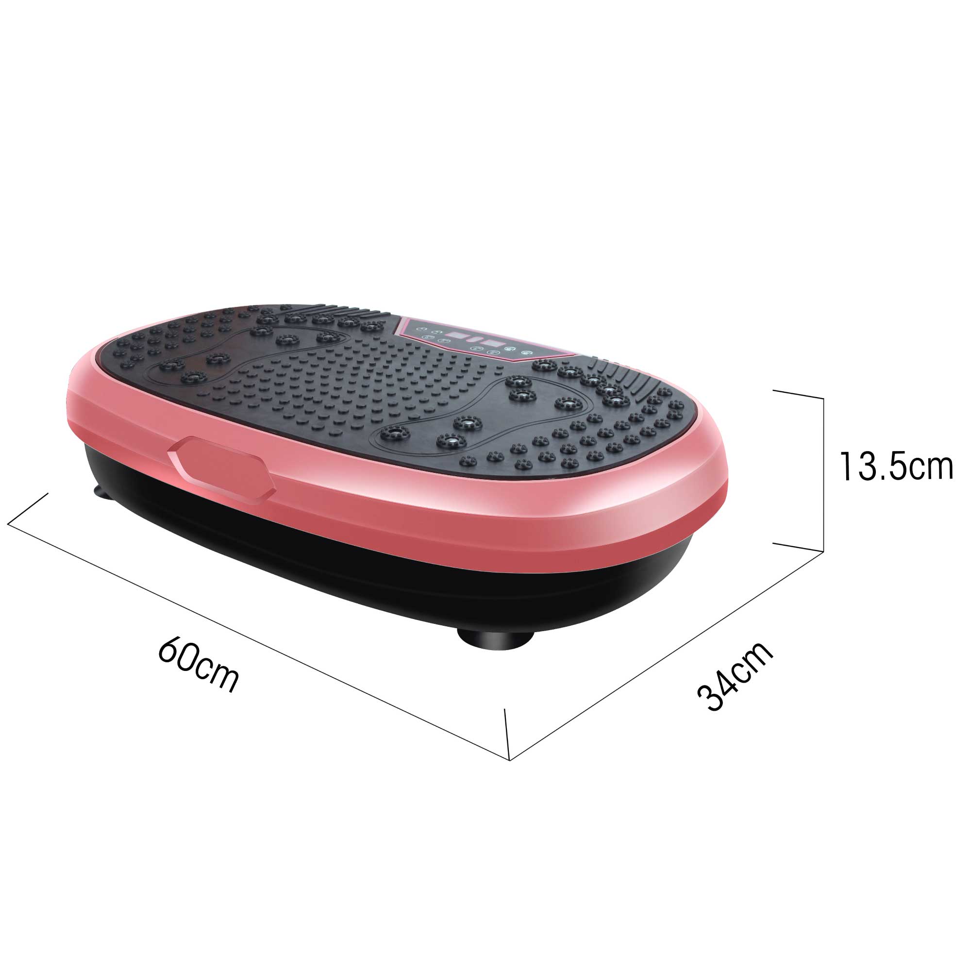 Black Mini Vibration Platform - Magnet Therapy Vibrating Machine Exercise Plate