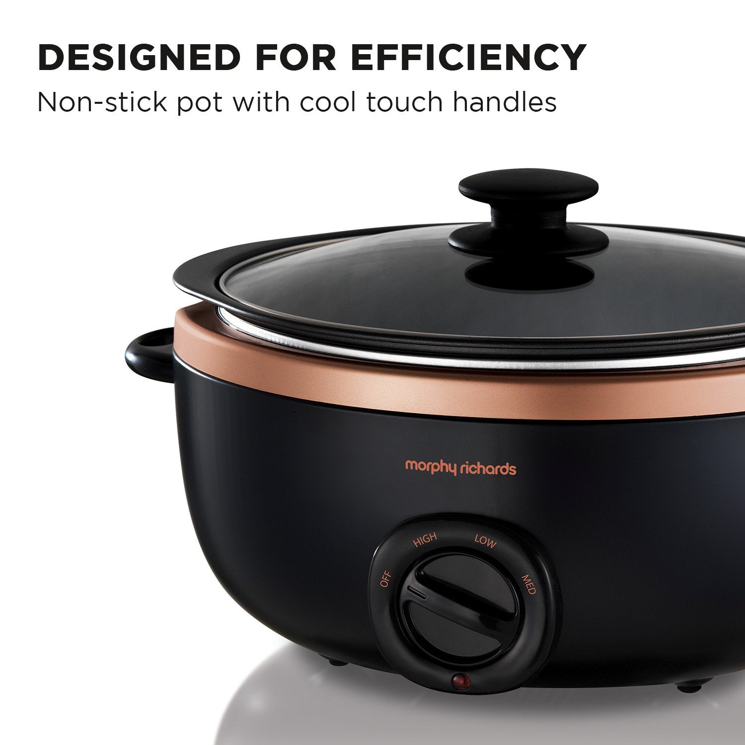 Morphy Richards 3.5l Sear & Stew Slow Cooker - Rose Gold