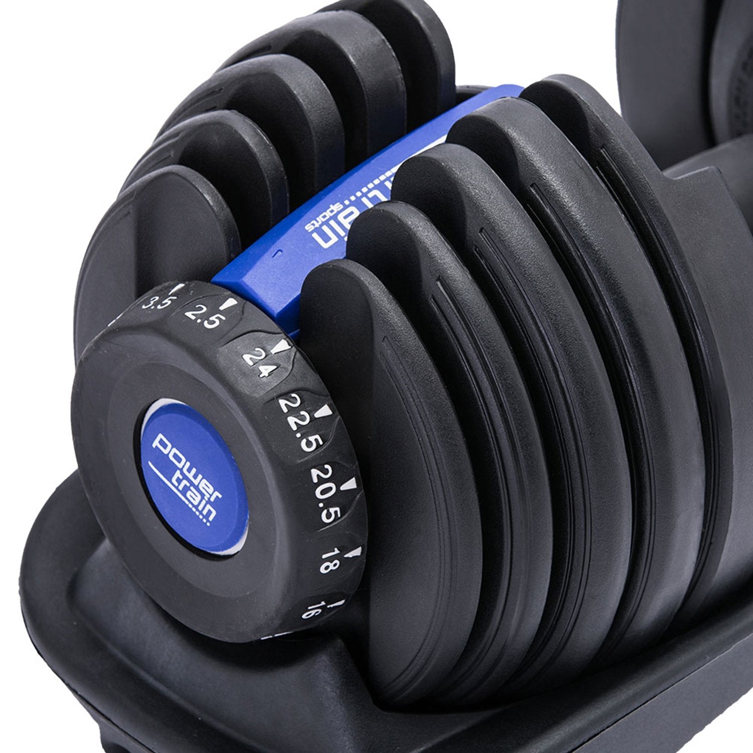 Powertrain 2x 24kg Adjustable Dumbbell Home Gym Set